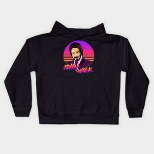 Retro John Wick Kids Hoodie